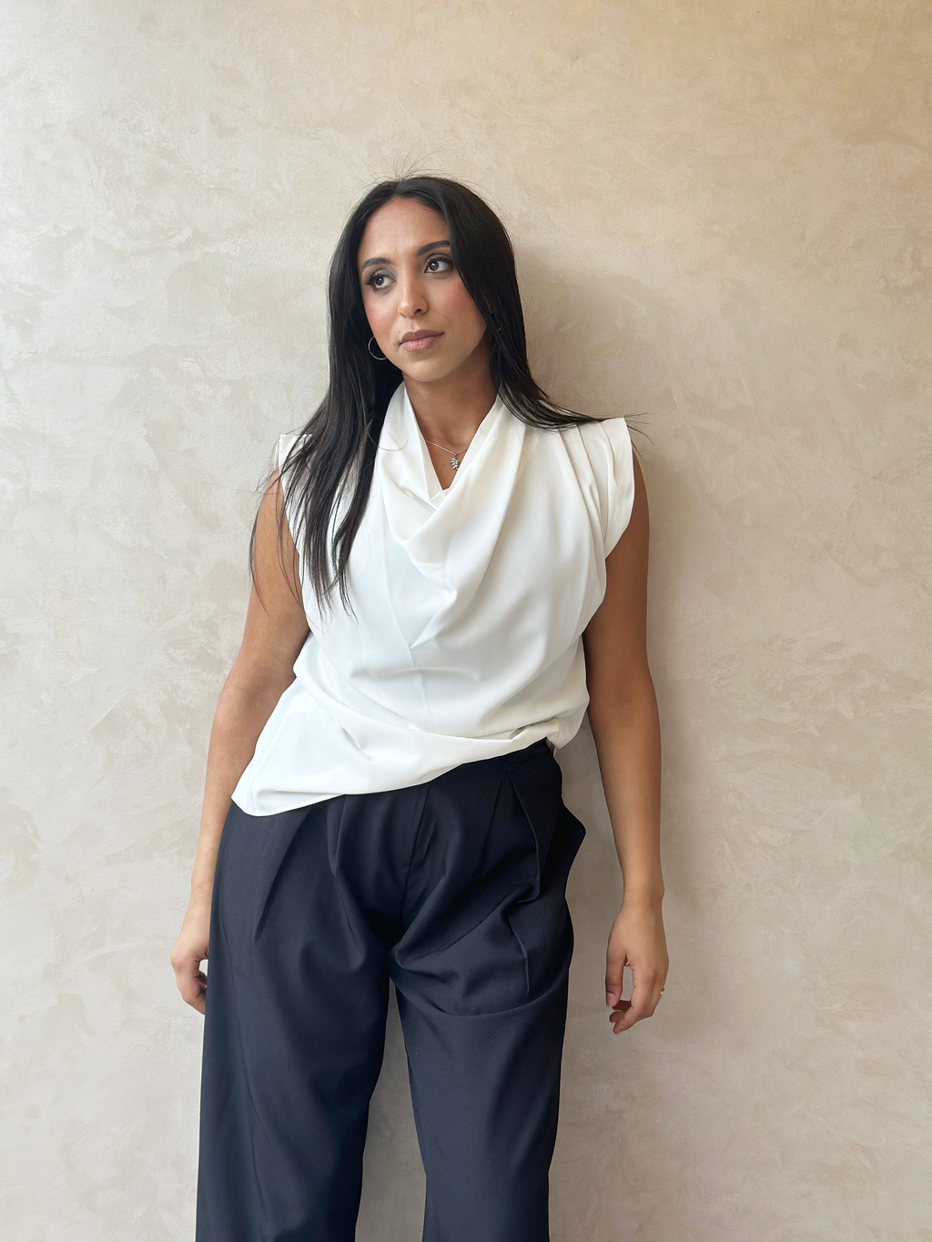 The Crepe Essential Blouse in White