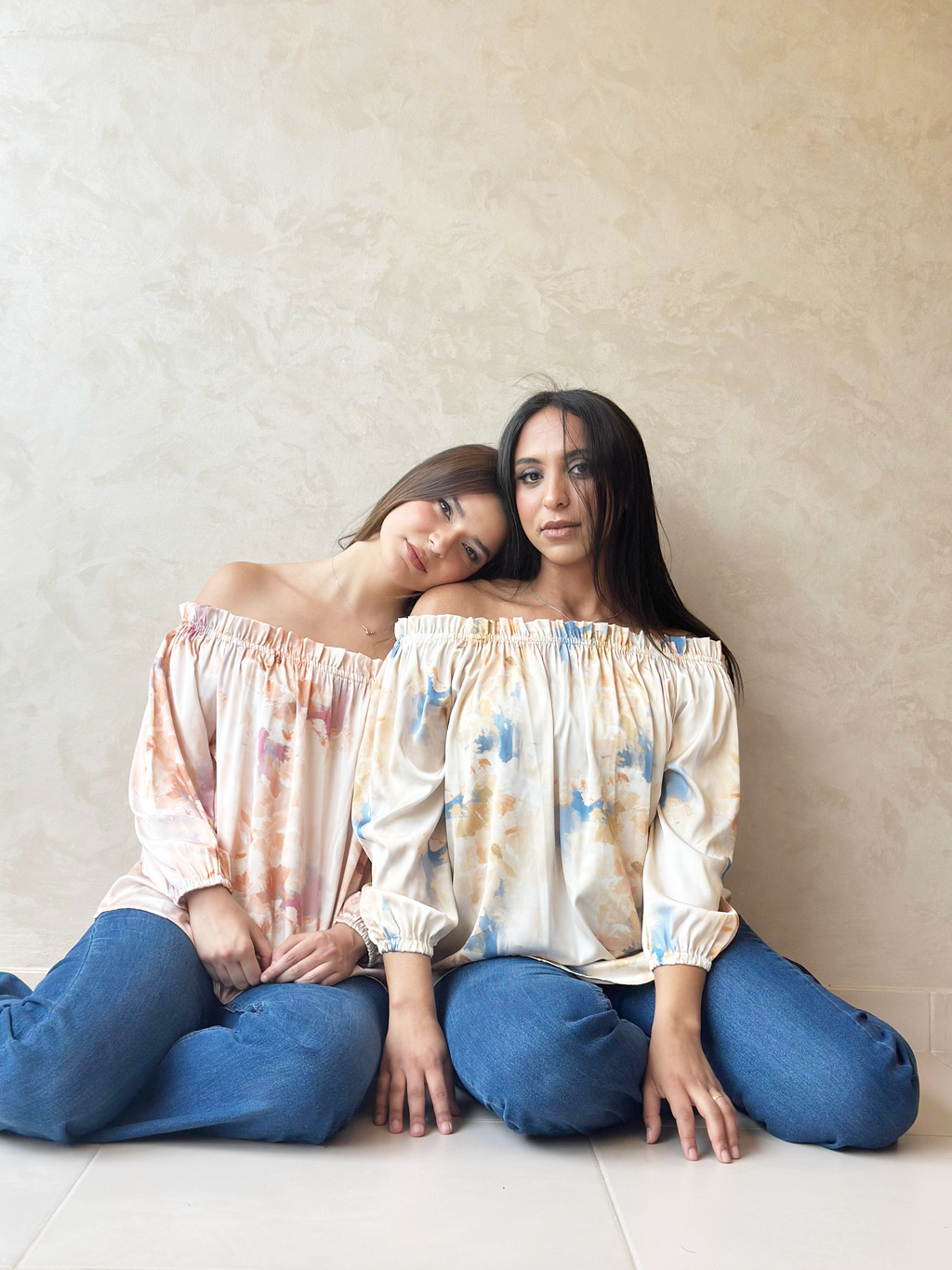 Serenity Sunset Off-Shoulder Blouse