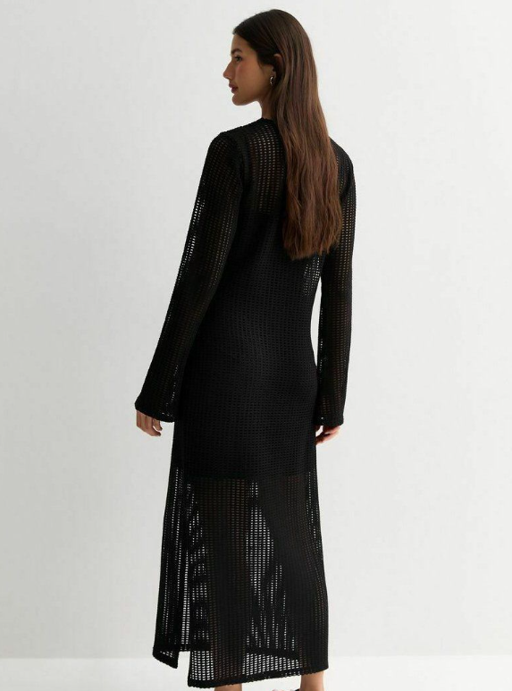 Coastal Breeze Crochet Maxi Dress