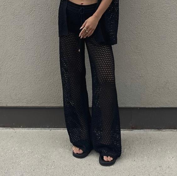 Boho Breeze Crochet Pants