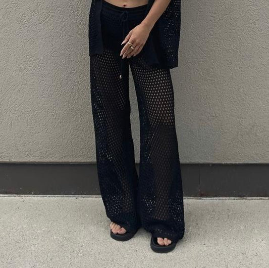 Boho Breeze Crochet Pants